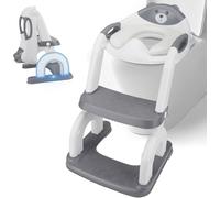 Chenquansarl-2 En 1 Reducteur Toilette Enfant,10 Niveau Hauteur Réglage,Conception Pliable,Rehausseur Toilette Enfant,Adaptateur Toilette Enfant,Adaptateur Wc Enfant Pour Toilettes Variables