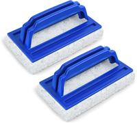 ChenQuanSarl-2 Pièces Éponge Ligne D'Eau, De Nettoyage De Piscine, s Éponge De Piscine, Eponge Magique Piscine, Plancher Mur Piscine, De Piscine Avec Poignée, Pour Enlever Saleté