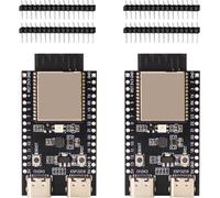 ChenQuanSarl-2 Pièces Esp-C6 Esp-32-C6-Devkitc-1-N4 Cartes De Développement, Esp-32-C6-Devkitc-1-N4 Module Supportés Wifi Bluetooth 512Kb 320Kb Rom Type-C Interface Compatible Avec Arduino