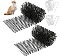 ChenQuanSarl-2 Rouleaux De 200 X 30 Cm Tapis Anti-Chat Avec Pointes Empêcher Les Animaux De S'Approcher, Tapis Anti-Chat D'Epine Grille De Jardin Anti Chiens Pour Les Jardins Intérieurs Et Extérieurs