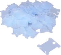 Chenquansarl-200 Pièces Bobines De Soie En Plastique, Bobine Plaque De Fil Carte De Bobines De Soie Pour Organisateur De Fil De Coton À Broder Au Point De Croix Pour La Couture De Broderie Artisanale