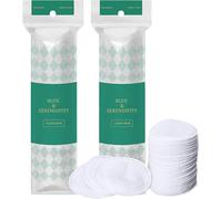 Chenquansarl-200 Pièces Tampon En Coton, Coton Démaquillant Blanche, Tampon De Maquillage De Coton, Coton Pour Le Vi Cotton Pads, Rond Coton Nettoyant Tampon, Cotons Démaquillants Non Pelucheux