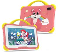 ChenQuanSarl-2025 New Tablette Pour Enfants,8Go+64Go,Tf Up To 1Tb,Tablette Android 14 Pour Enfants 7 Pouces Pro,Tablette D'Apprentis Pour Tout-Petits Avec Étui,4000 Mah/Contrôle Parental,Fm/Gps/Otg(R