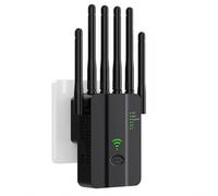 ChenQuanSarl-2025 Répéteur Wifi 2.4Ghz Monobande - Amplificateur Wifi 300Mbps 6 Antennes, 2 Ports Lan Gigabit, Wps One-Touch - Compatible Toutes Box Internet - Intérieur/Extérieur