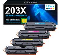 ChenQuanSarl-203X Cartouche De Toner Pour 203X 203A 540X Pour Color Laserjet Pro Mfp M281Fdw M281Fdn M280Nw M254Dw M254Nw 540X 541X 542X 543X (Noir Cyan Magenta Jaune, Pack De 4)