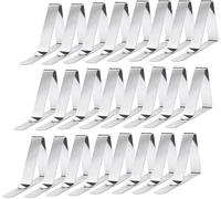 ChenQuanSarl-24 Pièces Pinces À Nappe Exterieur, Clips Nappe De Table Inox, Ne Glisse Pas Et Tombe Pas, Bien Pour Les Jours De Vent