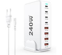 ChenQuanSarl-240W Usb C Charger, 8-Port Gan Usb Fast Charging Station, Pd Fast Charger, Compatible Avec Iphone/Samsung/Google/Tablet/Macbook Pro/Macbook Air