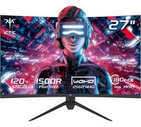 ChenQuanSarl-27"" Ecran Pc Gamer Incurvé, 180Hz 2K Moniteur Gaming, Qhd 2560 X 1440P,1Ms Va 1500R Sans Cadre, 120% Srgb, Hdr 10, Freesync & G-Sync, Réduction Lumière Bleue, Vesa, Dp, Hdmi 144Hz, H27S1