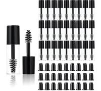 Chenquansarl-27 Pièces Tube De Mascara Vide Avec Mini Bouteille De Mascara Vide De 3 Ml Avec Insert En Caoutchouc Petit Échantillon Tube De Croissance Des Cils Récipient Pour Voyage (Noir)