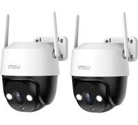 ChenQuanSarl-2K(3Mp) Lot De 2 Caméra Surveillance Wifi Extérieur 360°, Caméra Ip Exterieur Wifi Ptz, Vision Nocturne Couleur 30M, Détection De Personne Ai, Suivi Intelligent, Étanche Ip66,Audio Bidir