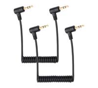 ChenQuanSarl-2Pcs Câbles De Microphone 3,5 Mm, Cordon Microphone Pour Caméras Câble Microphone Compatible Avec Dji Mic 2 Et Rode Microphone Wireless Pro Câble Raccordement Trs 3,5 Mm Spiralé Micro Au