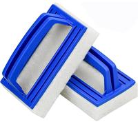ChenQuanSarl-2Pcs Éponge Ligne D'Eau, Éponge Pour Piscine, À Main De Piscine, Ligne DEau Piscine, Éponge Magique Piscine Avec Poignée, Pour Spa, Piscine, Nettoyage De Saleté