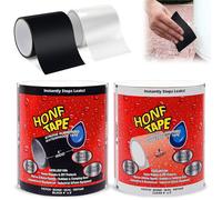ChenQuanSarl-2Pcs Scotch Etanche Eau Flex Tape, Colmateur De Fuite Piscine, Ruban Adhésif Réparation Piscine, Ruban Etancheite Plomberie, Ruban De Réparatio Pour Piscine, Tente, Bâche, Gouttière