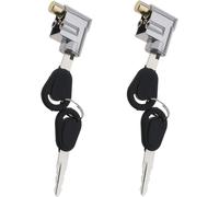 Chenquansarl-2pcs Serrure De Cylindre De Batterie Interrupteur D'allumage Verrouillage De Sécurité Antivol Pour Moto Vélo Èlectrique Scooter E-Bike Avec 4clés Ètanche Poids Léger