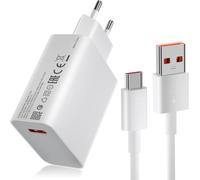 Chenquansarl-33w Chargeur Rapide Avec Cable Usb Type-C 1m Pour Mi Turbo Charge Adaptateur De Chargeur Rapide 33w Charge Turbo Cable Usb C Pour Xiaomi Pad 6/5/11 Lite/Mi 11i/10t/11 Lite/ Note 13/12s 1