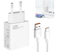 ChenQuanSarl-33W Chargeur Rapide Pour Xiaomi Avec Cable Usb C De 2M, 6A Charge Turbo Cable Usb C Pour Xiaomi 11 Lite/Mi 11I/10T Lite/Mi 10T Pro/Mi 10T/ Note 13 5G 12S 11 11S 10 Pro Etc