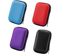 ChenQuanSarl-4 Pcs Rangement Carte, Étui De Jeu De Cartes Avec Fermeture Éclair, Boîte De Rangement Portable Pour Organisateur De Tarot Pour Ranger Des Cartes, Des Écouteurs Et Des Câbles De Données