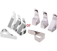 ChenQuanSarl-4 Pièces Nappe Nappe Clip Support À Pince Pour Fête De Mariage En Acier Inoxydable