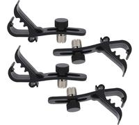 ChenQuanSarl-4 Pièces Pince Micro Cravate,Instrument De Musique Ensemble De Batterie Microphone Clip Pince À Cravate Agrafe Amovible Pour Revers Lavalier Mic Enregistrement Vidéo