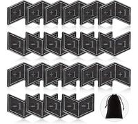ChenQuanSarl-40 Pièces Comptoirs En Métal Compteur Magique Jetons Silver Metal Tokens Compatible Avec Accessoire De Jeu De Cartes Mtg