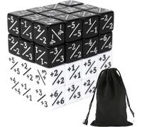 ChenQuanSarl-48 Pièces Mtg Compteurs De Dés Dés D6 Jeu De Dés De Fidélité Cube Token Dice D6 Avec Sacs De Rangement Compatible Avec Mtg, Ccg, Accessoire De Jeu De Cartes