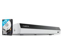 ChenQuanSarl-4K Poe Nvr 8 Canaux Caméra De Sécurité À Domicile Enregistrement De Vidéo Avec Disque Dur De 2To Supportez 16Mp/12Mp/8Mp/5Mp/4Mp Hd Ip Caméra Rln8-410 (Blanc)