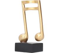 ChenQuanSarl-5.5 X 2.3In Inch Semiquaver Notes Seizième Notes Musique Statue Décorative Figurine Musicale Sculpture De Piano Pour Prix Musical Piano Concert Award Art Home Decor