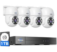ChenQuanSarl-5Mp Hd Kit Caméras Surveillance Exterieure Filaire, Détection Humaine 8Ch Dvr 1Tb Hdd Et 4X5Mp Caméra Extérieure 5Mp, Ir Vision Nocturne Accès À Distance Alarme App Détection De Mouvemen
