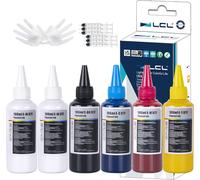 ChenQuanSarl-600Ml Recharge D'Encre Dtf Premium Pour Imprimantes Impression De Film De Transfert Thermique Compatible Pour L800L1800 L805 R1390 4720 I3200 Xp600 Dx7 Dx5 5113 (100Ml X 6, Cmyk 2Wh)