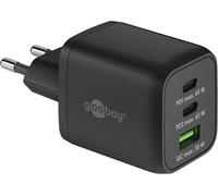 ChenQuanSarl-64753 Chargeur Rapide Multiport Usb-C Pd Nano (65 W) / 2 X Usb-C Pd 1 X Usb-A Quick Charge/Adaptateur Secteur Pour Cables De Charge Iphone Et Autres T¿l¿phones Mobiles/Noir