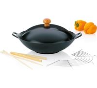 ChenQuanSarl-77943SetWok5PicesFonteDiamtre36CmContenance45LitresSetWokAsia