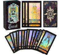 Chenquansarl-78 Pièces Jeu De Tarot 78 Cartes A Jouer (1 Set) Pour Le Débutant Deck Vintage 78 Cartes De Tarot