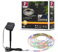 Chenquansarl-78897 Ruban Solaire 3 M Avec Capteur Crépusculaire Et Batterie Ip44 0,3 W 16 Led/M Rgby Noir Plastique