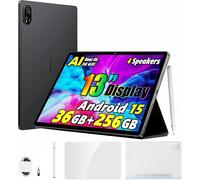 ChenQuanSarl-8 13 Pouces Tablette Android 15, 36Go+256Go/2To, Haut-Parleurs Quad-Box Gaming Tablet, 11000Mah, 50Mp Ai Camera, 4G Lte 5G Wifi Tablette Tactile, Pc Mode, Stylo Intelligent + Coque,Noir