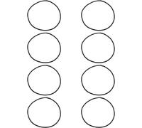 ChenQuanSarl-8Pcs Sangles Élastiques De Fixation Pour Microphone 330 X 3 Mm Compatible Avec Neumann U87 Ai Tlm49 Tlm67 Microphones