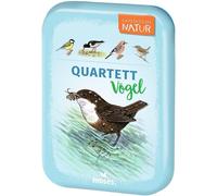 Chenquansarl-9863 Expedition Nature Quatuor O Aux Jeu De Cartes Pour Enfants Dans Une Boîte Métallique Compacte Pour Les Déplacements Jeu D'enfant À Partir De 8 Ans Blanc
