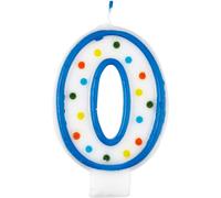 ChenQuanSarl-9900778 Bougie D'Anniversaire En Cire, 9900778, Multicolore, 7.5 Cm