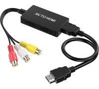 ChenQuanSarl-Adaptateur Rca Vers Hdmi 1080P, Rca Vers Hdmi Branchez Et Jouez, Adaptateur Av Avec Transmission Du Son, Convertisseur Av Aux Ordinateurs Portables, Moniteurs, Tv