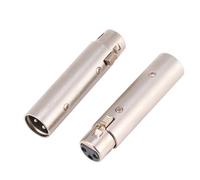 ChenQuanSarl-Adaptateur Xlr 3 Broches Connecteur Mâle À Femelle Pr Audio Microphone Micro Extension Adaptateur Connecteur 2Pcs