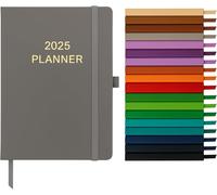 Chenquansarl-Agenda 2025 Journalier A5 Avec Couverture En Polyuréthane Souple - Gris
