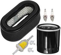 ChenQuanSarl-Air Filter Combo Pre-Filter Oil Fuel Filter Spark Plug Tune Up Kit Compatible With Kawasaki Fd501V John Deere Lx178 Lx188 11013-2206 Miu11377 49065-7010