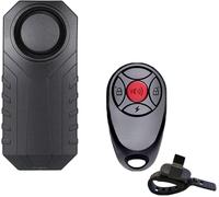 Chenquansarl-Alarme De Moto À Vibration Pour Vélo Électrique Système D'alarme Antivol Sans Fil 113 Db Avec Télécommande Améliorée Avec Sangle En Silicone