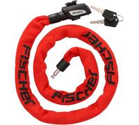 Chenquansarl-Antivol À Chaîne En Néoprène Avec 2 Clés - Haute Sécurité Pour Vélos Et Vélos Électriques - Anti-Vol - Rouge - Longueur 130 Cm