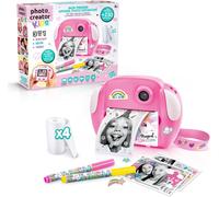 ChenQuanSarl-Appareil Photo Instantané Enfant - Selfie & Caméra Vidéo - 4 Rouleaux De Papier D'Impression Pour 250 Photos - Cadeau Pour Garçon & Fille - Dès 4 Ans - Clk 013, Rose