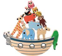 ChenQuanSarl-Arche Des Animaux - Jeu D'Equilibre Amusant - Ingela P.Arrhenius - Jeu Familial En Bois - 13 Pièces - Décoration De Chambre - Pour Enfants À Partir De 4 Ans