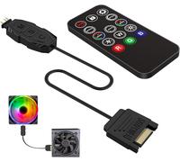 ChenQuanSarl-Argb Télécommande Pour Répartiteur Argb, Contrôleur Sata Power Rvb, Ventilateurs Rgb, Boîtier Pc, Boîtier D'Ordinateur, 5 V, 3 Broches 14 Touches De Contrôle À Distance Rgb