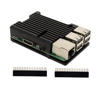 ChenQuanSarl-Armor Case Pour Raspberry Pi 3B+/3B Boîtier En Métal En Alliage D'Aluminium Avec Refroidissement Passif/Dissipation De Chaleur Compatible Avec Raspberry Pi 3 Modèle B+
