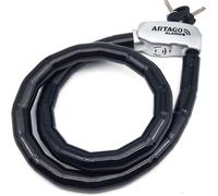 Chenquansarl-Art6120 Chaine Antivol Python Avec Alarme 120db, Câble En Acier Articulé Blindé, 120cm, Flexible, Bouton On, Fonction Warning, Imperméable, Python Antivol Pour Moto, Velo Trottinette Ele