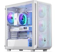 ChenQuanSarl-Arx 700 White Argb, Boîtier Gaming Pc Atx, 4X Ventilateurs Argb 140-Mm Inclus, Top Et Front En Mesh Aéré, Place Pour Deux Radiateurs Jusqu'À 360Mm Aio Watercooling Pc