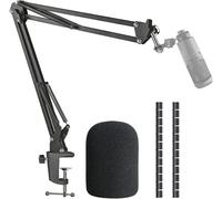 ChenQuanSarl-At2020 Bras De Perche Pour Micro Avec Filtre Anti-Pop, Compatible Avec Audio-Technica At2020, Audio-Technica At2020V Microphone Usb Avec Manchon De Câble